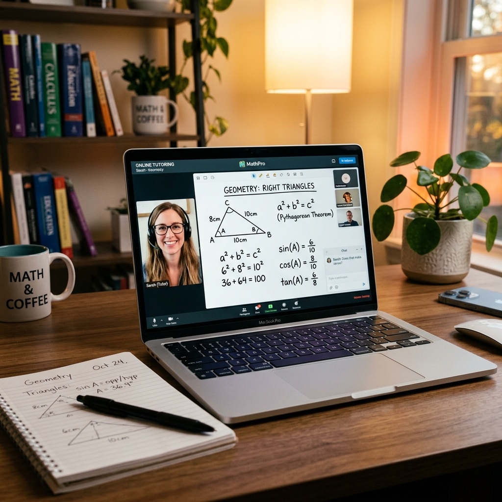 Online matematik dersi — dijital tahta ile ders anlatımı